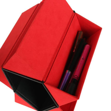 Leather Multiple Glasses Storage Case 5 Slots Sunglasses Organizer Bag - Aimall