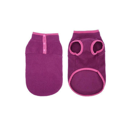 M Pet Dog Puppy Winter Warm Fleece Jumper Vest Coat Jacket Apparel Clothes Outdoor - Aimall