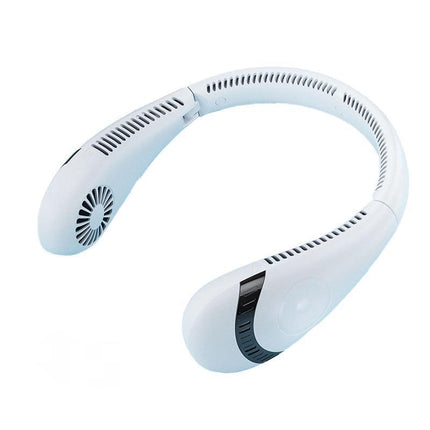 Mini Neck Fan Bladeless Hanging Air Cooler USB Rechargeable Portable Personal - Aimall