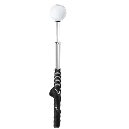 Golf Swing Training Aid Telescopic Impact Sound Stick Exercise Tool for Practice