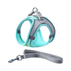 Pet Dog Harness Adjustable Reflective Breathable Outdoor Collars Strap Cat Leash Green - Aimall
