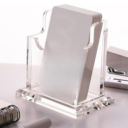 Acrylic Business Card Holder Organizer Desktop Business Card Storage Display Box