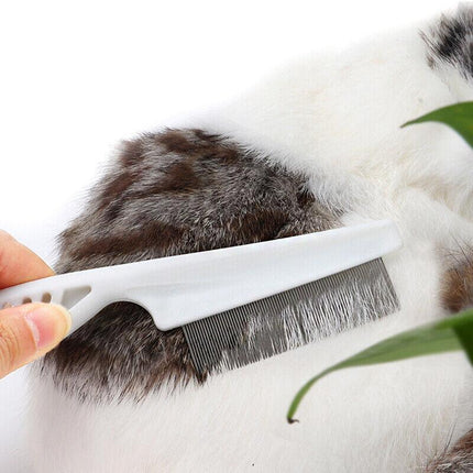 1PC Small Fine Toothed Flea Flee Metal Nit Head Hair Lice Comb with Handle - Aimall