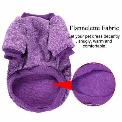 S Size Cute Pet Dog Warm Jumper Sweater Clothes Cat Knitted Coat Winter - Aimall