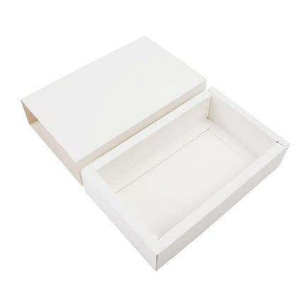 100PCS DIY Paper Box Drawer Type Jewelry Packing Box Tea Gift Cosmetics White - Aimall