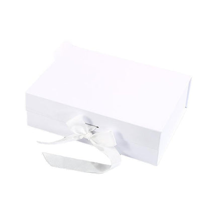 Elegant Ribbon Flip Folding Gift Boxes Multiple Colors High-Quality Cardboard