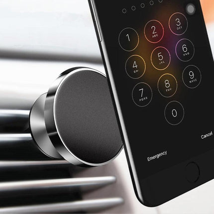 360 Degree Rotating Cell Phone Holder Car Magnetic Mount Air Vent Gold Clip On - Aimall