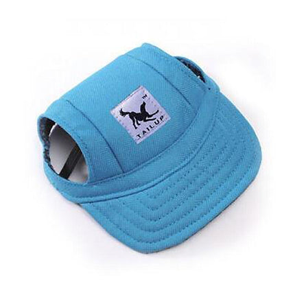 Dog Baseball Cap Outdoor Pet Sun Hat Summer Canvas Visor Puppy M Size - Aimall