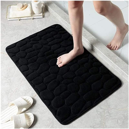 40x60CM 3D Super Absorbent Non-slip Floor Mat Quick Drying Bathroom Rug Balcony Carpet - Aimall