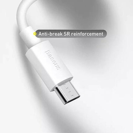 Baseus 480Mbps 2A USB Fast Charging Cable Data Wire For Micro Android Samsung 1PC 2M - Aimall