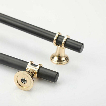 Black+Gold Design Kitchen Cabinet Handles Drawer Bar Handle Pull 96 128 160 192 320MM - Aimall