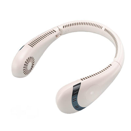 Mini Neck Fan Bladeless Hanging Air Cooler USB Rechargeable Portable Personal - Aimall