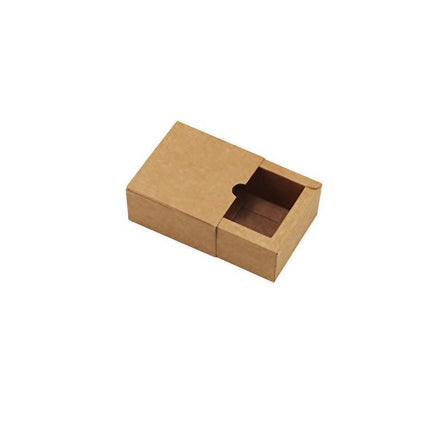 100PCS DIY Paper Box Drawer Type Jewelry Packing Box Tea Gift Cosmetics Kraft - Aimall