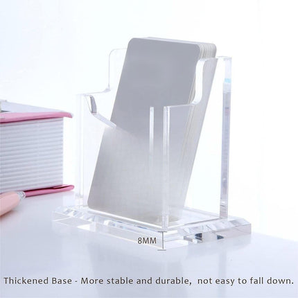 Acrylic Business Card Holder Organizer Desktop Business Card Storage Display Box