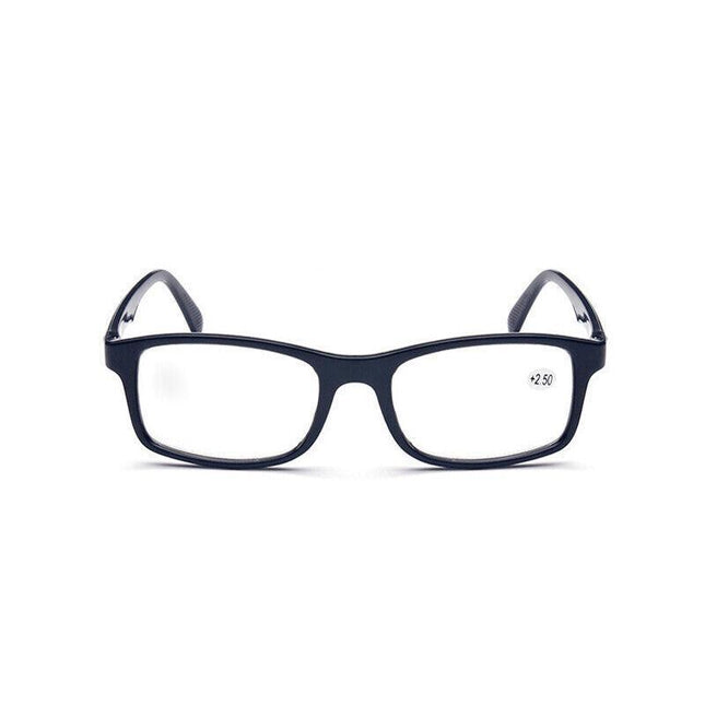 Black 6 Pairs Mens Ladies Wayfarer Frame Magnifying Reading Glasses Nerd Spectacl - Aimall