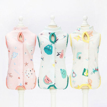 Pet Cat Postoperative Recovery Suit Pet Surgery Clothing Sterilization Weaning Yellow - Aimall