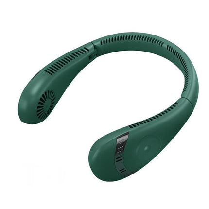 Mini Neck Fan Bladeless Hanging Air Cooler USB Rechargeable Portable Personal - Aimall