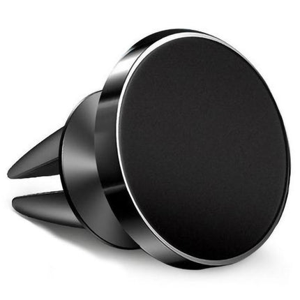 360 Degree Rotating Cell Phone Holder Car Magnetic Mount Air Vent Black Clip On - Aimall