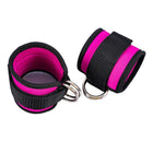 2PCS Weight Lifting Ankle D-Ring Strap Pulley Cable Kickbacks Attachment Gym Leg - Aimall