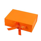Elegant Ribbon Flip Folding Gift Boxes Multiple Colors High-Quality Cardboard