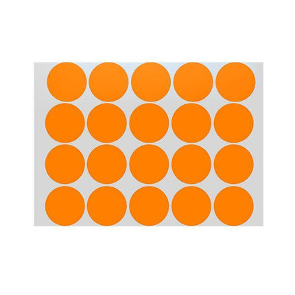 Orange Assorted Sizes Colour Sticker Dots Adhesive Round Labels Circular Spot Scrapbook - Aimall