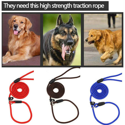 6*140mm Dog Training Correction Leash Lead Cesar Puppy Pets Millan Slip Nylon Rope - Aimall