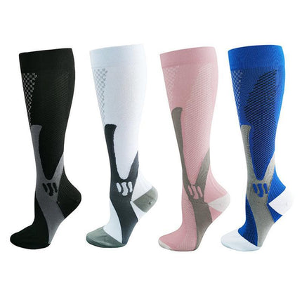 Compression Socks Copper Medical Stockings Travel Running Anti Fatigue Unisex L&XL - Aimall