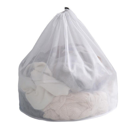 Drawstring Laundry Wash Bag Fine or Coarse Mesh Lingerie Delicate Clothes L - Aimall