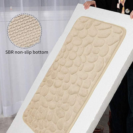 40x60CM 3D Super Absorbent Non-slip Floor Mat Quick Drying Bathroom Rug Balcony Carpet - Aimall