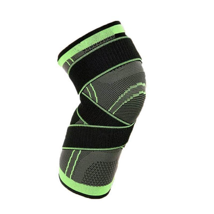 3D Weaving Knee Brace Breathable Sleeve Support Running Jogging Joint Pain Leg Green - Aimall