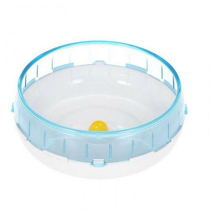 Blue Hamster Guinea Pig Running Disc Cage Accessories Running Round Wheel Pet Toys - Aimall