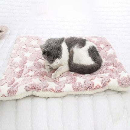 S Size Puppy Dog Cat Cushion Mattress Blanket Bed Soft Warm Pet Pad Winter Kennel House - Aimall