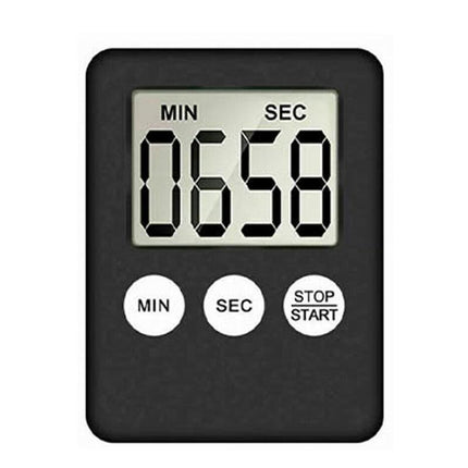 Black Magnetic Kitchen LCD Digital Timer Countdown Count Down 99 Minute - Aimall