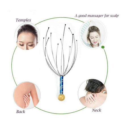 Head Neck Scalp Massager Octopus Design Relaxation Tool
