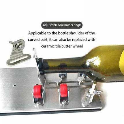 Glass Bottle Cutter Cutting Tool Upgrade Version Square & Round Bottle Cutter AU - Aimall