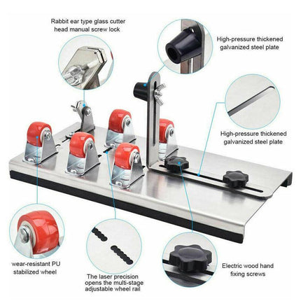Glass Bottle Cutter Cutting Tool Upgrade Version Square & Round Bottle Cutter AU - Aimall