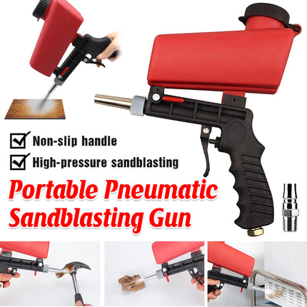 Handheld Sandblasting Tool Portable Pneumatic Tool For Rust Paint Cleaning Use