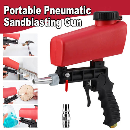 Handheld Sandblasting Tool Portable Pneumatic Tool For Rust Paint Cleaning Use