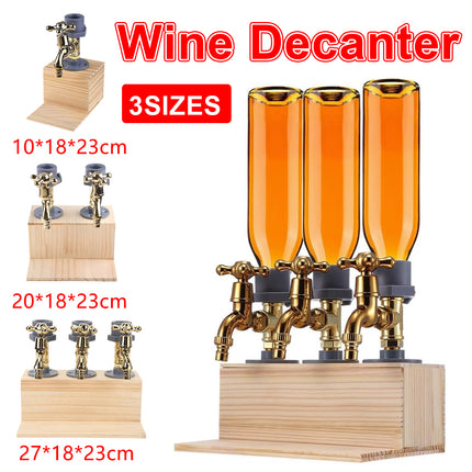 3 Sizes Wine Decanter for Home Bar Party Quick Pour Leakproof Easy Clean Durable