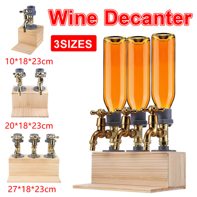 3 Sizes Wine Decanter for Home Bar Party Quick Pour Leakproof Easy Clean Durable