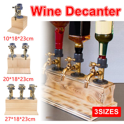 3 Sizes Wine Decanter for Home Bar Party Quick Pour Leakproof Easy Clean Durable