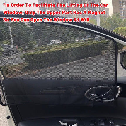 Car Sun Shade with Built-in Metal Attachment for Side Window UV Protection