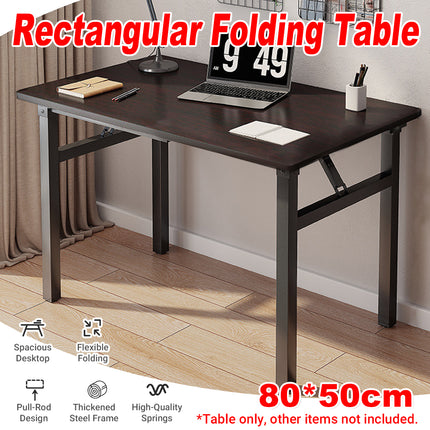 Rectangular Folding Table Sturdy Durable for Home Office Use Space Saving Desk