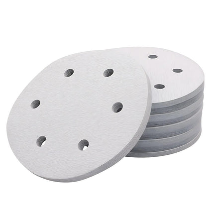 100x 123mm 6/8-Hole Sanding Discs Hook Loop Orbital Sander Pads 80 120 240 Grit