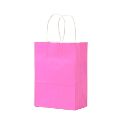 20pcs Small Kraft Paper Gift Bags with Handles for Shopping Party Favour