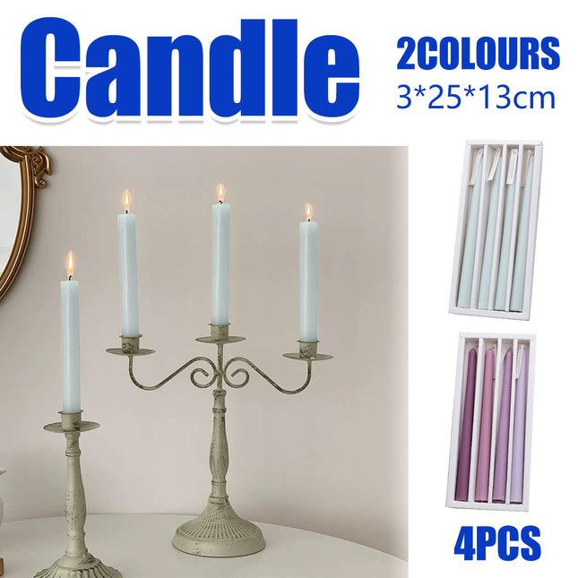 4pcs Candles Romantic Candlelight Dinner Candles Scented Candle Home Decor