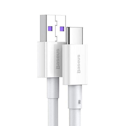 White Baseus 66W Usb To Type-C Fast Charging Cable Lead Wire Cord For Type-C - Aimall
