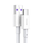 White Baseus 66W Usb To Type-C Fast Charging Cable Lead Wire Cord For Type-C - Aimall