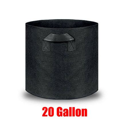 10 Pack Breathable Fabric Plant Grow Pots 2 to 20 Gallon Sizes