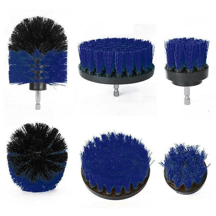 3Pcs Drill Attachment Set Drill Brush Kit Bathroom Carpet Cleaning Tool Scrubber - Aimall